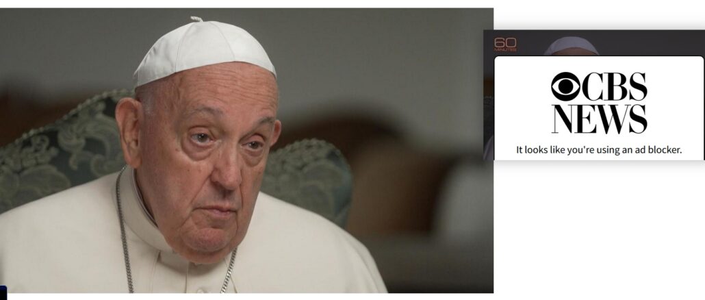 Papst Franziskus gab sich im CBS-Interview zu Zeitgeist-Themen windelweich, während er gegen "konservative Katholiken" Hiebe austeilte