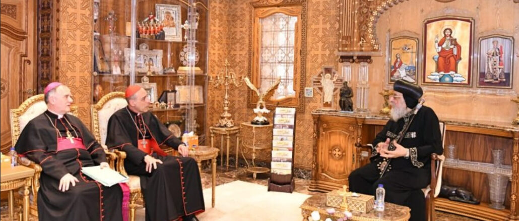 Tucho Fernández versuchte den koptischen Papst Tawadros II. von der Homo-Erklärung Fiducia supplicans zu überzeugen.