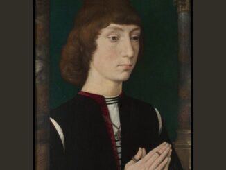 Ein junger Mann beim Gebet von Hans Memling, 1470