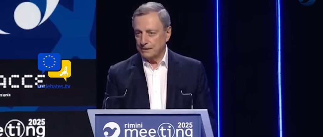 Warum hält Mario Draghi die Eröffnungsrede beim Meeting von Rimini der neuen geistlichen Gemeinschaft Comunione e Liberazione (CL)?