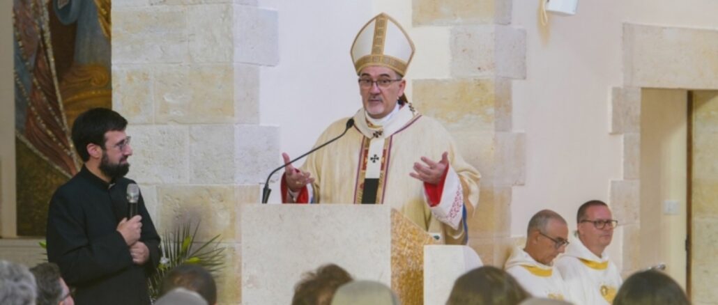Patriarch Kardinal Pizzaballa am 15. August 2025 in Abu Gosch Patriarch Kardinal Pizzaballa am 15. August 2025 in Abu Gosch