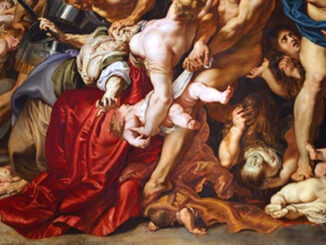Die Grausamkeit des Kindermordes spielt merfach in der Bibel eine entscheidende Rolle. Beim Bethlehemitischen Kindermord trachtete man schon dem neugeborenen Jesus nach dem Leben. Gott nahm den Kanaanitern ihr Land weg und gab es den Israeliten, weil die Kanaaniter ihre Kinder opferten.