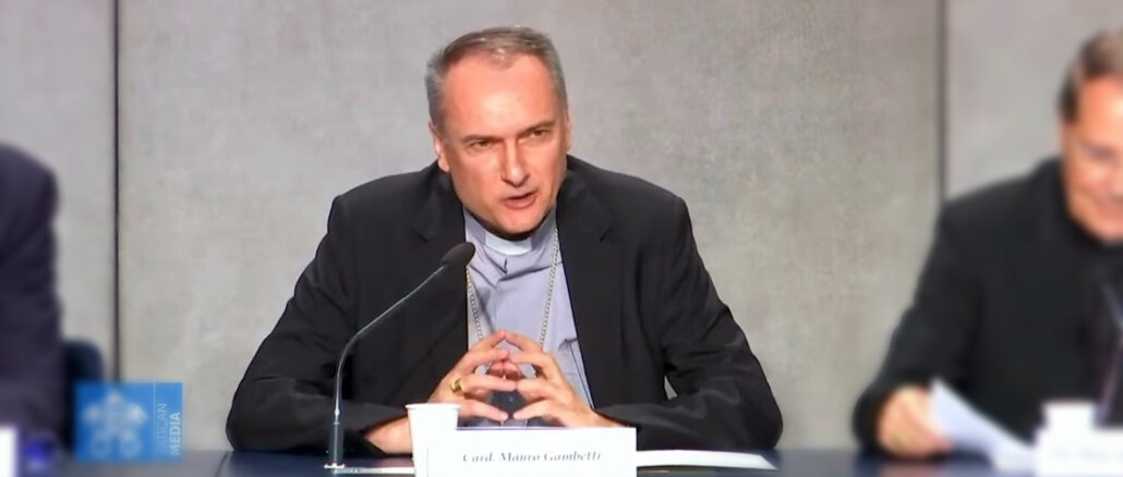 Kardinal Mauro Gambetti, Erzpriester des Petersdoms, mahnte die anderen Kardinäle, keine persönlichen Äußerungen zum überlieferten Ritus zu machen, solange Papst Leo XIV. diesbezüglich keine Entscheidungen trifft Kardinal Mauro Gambetti, Erzpriester des Petersdoms, mahnte die anderen Kardinäle, keine persönlichen Äußerungen zum überlieferten Ritus zu machen, solange Papst Leo XIV. diesbezüglich keine Entscheidungen trifft