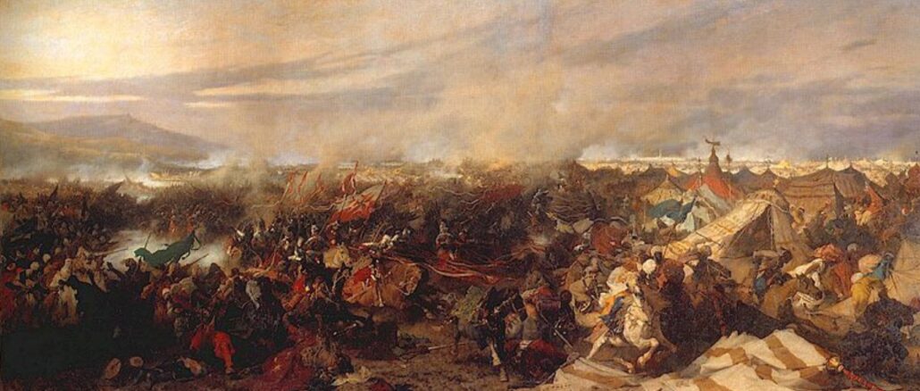 Polnische Flügelhusaren in der Schlacht am Kahlenberg bei Wien