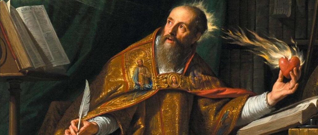 Der heilige Augustinus, Bischof und Kirchenvater