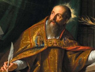 Der heilige Augustinus, Bischof und Kirchenvater