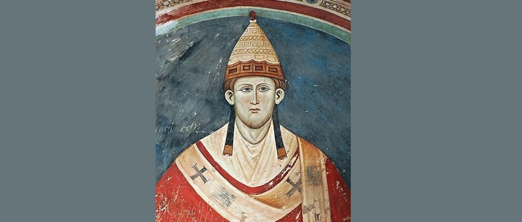 Innozenz III. hatte den Traum, daß der heilige Franz von Assisi die Kirche wieder aufbauen werde.