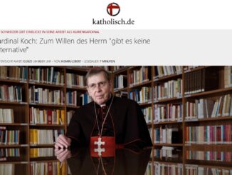 Kardinal Koch bestätigt, daß orthodoxe Ostkirchen Fiducia supplicans für eine unüberwindliche Hürde halten. Entweder oder.
