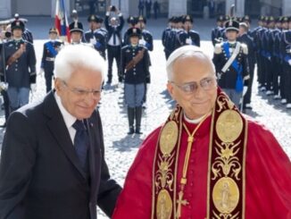 Papst Leo XIV. wurde heute von dem italienischen Staatspräsidenten Sergio Mattarella auf dem Quirinal empfangen