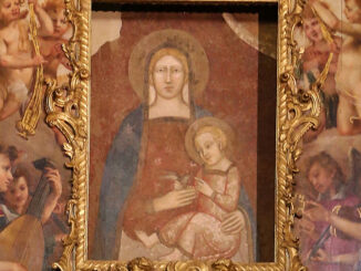 Gnadenbild der "Madonna delle Grazie" ("Mutter der Gnaden") in der gleichnamigen Basilika von San Giovanni Valdarno in der Toskana