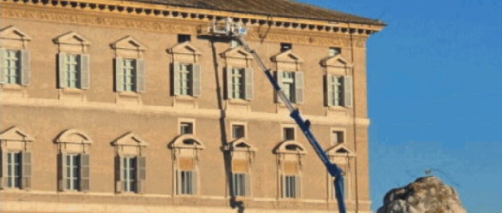 Umbauarbeiten in der päpstlichen Wohnung im Apostolischen Palast. Nach Dreikönig soll alles für den Einzug von Papst Leo XIV. vorbereitet sein