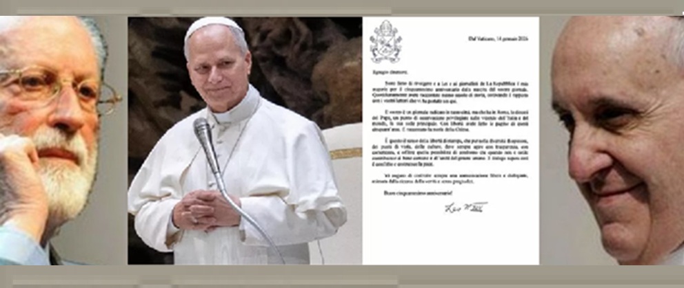 Ist nach Papst Franziskus die Achse in der Kirche soweit nach links verschoben, daß ein linkes Leitmedium wie La Repubblica päpstliche Glückwünsche erhält? Oder liegt über dem Pontifikat von Leo XIV. nicht nur der Schatten von Bergoglio, sondern auch von Eugenio Scalfari?