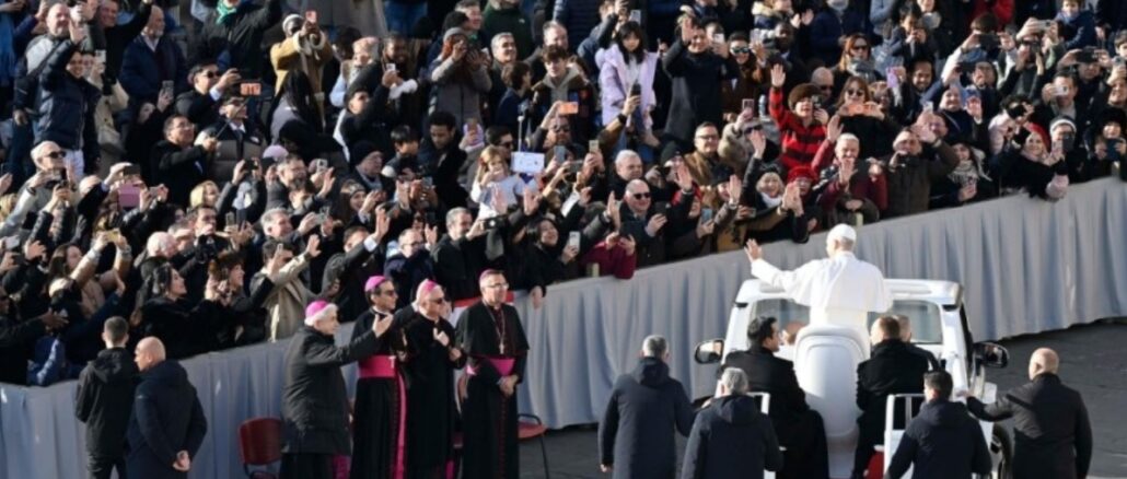 Das bergoglianische Pontifikat verzeichnete einen starken Rückgang der Gläubigen, die an päpstlichen Veranstaltungen teilnahmen