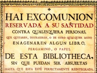 Androhung der Exkommunikation in der Bibliothek von Salamanca