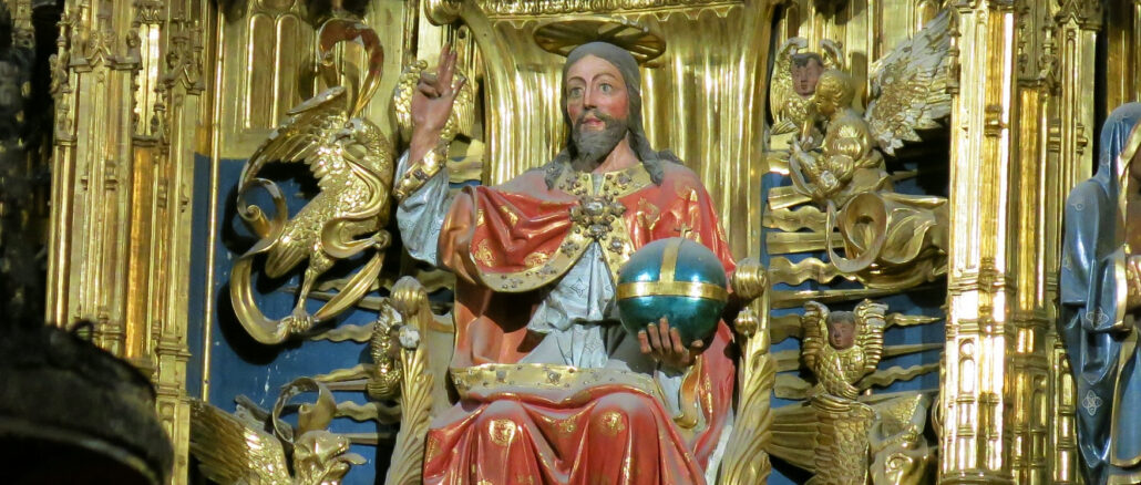 Jesus Christus, König und Weltenherrscher, in der Kathedrale von Oviedo