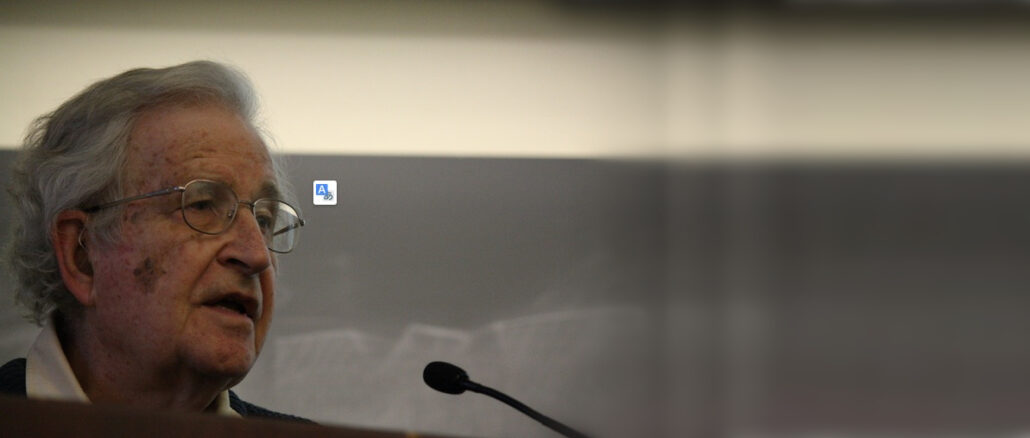 Der Fall Eppstein verlangt nach Offenlegung seines Netzwerks und nach Klärung der Frage, ob Epstein im Auftrag handelte. Im Bild Noam Chomsky, einer der überaschenden Freunde Epsteins, wie aus den Unterlagen hervorgeht.