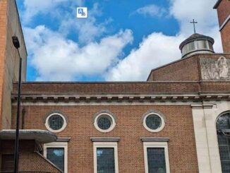 Das Kloster der ewigen Anbetung gegenüber der ehemaligen Hinrichtungsstätte Tyburn in London