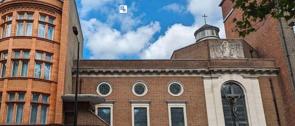 Das Kloster der ewigen Anbetung gegenüber der ehemaligen Hinrichtungsstätte Tyburn in London