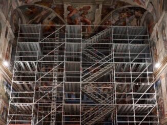 Die Wartungsarbeiten in der Sixtinischen Kapelle sind im Gange. Sie kann aber weiterhin über die Vatikanischen Museen besichtigt werden