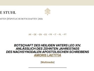 Zehn Jahre Amoris laetitia: Leo XIV. nimmt keine Korrektur oder zumindest Präzisierung vor, sondern bestätigt den bergoglianischen Kurs