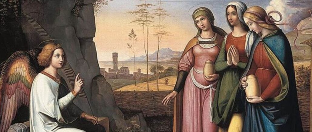 Die drei Frauen mit dem Engel beim leeren Grab