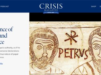 Über Gehorsam und Ungehorsam verfaßte der Kanonist Don Mario Alexis Portella einen Beitrag im US-amerikanischen Crisis magazine.