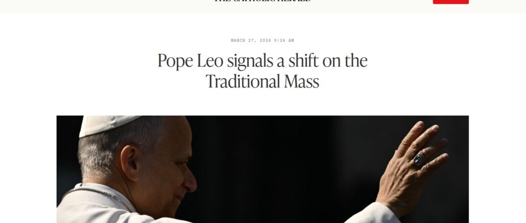 Joseph Shaw, Vorsitzender von Una Voce International, analysiert die jüngsten Signale von Papst Leo XIV. zum überlieferten Römischen Ritus