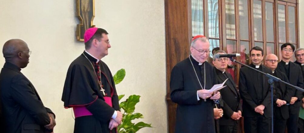 Msgr. Paolo Rudelli bei der Amtseinführung als Substitut durch Kardinalstaatssekretär Pietro Parolin