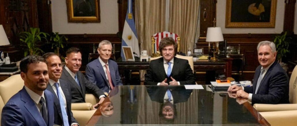 Peter Thiel hielt vor wenigen Tagen seinen Vortrag über den Antichristen in Buenos Aires und traf sich dabei auch mit Präsident Javier Milei.