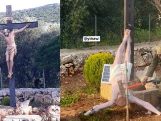 Die Echtheit des schockierenden Vorfalls wurde von der israelischen Armee bestätigt. Ein israelischer Soldat zerstörte im Südlibanon ein Kruzifix und ließ sich dabei photographieren, wie er mit einer Axt auf das Gesicht des gekreuzigten Jesus Christus einschlägt. Israels Regierung entschuldigte sich.