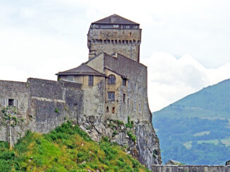 Die Burg von Lourdes, die im Ursprung auf ein römisches Castellum zurückgeht.