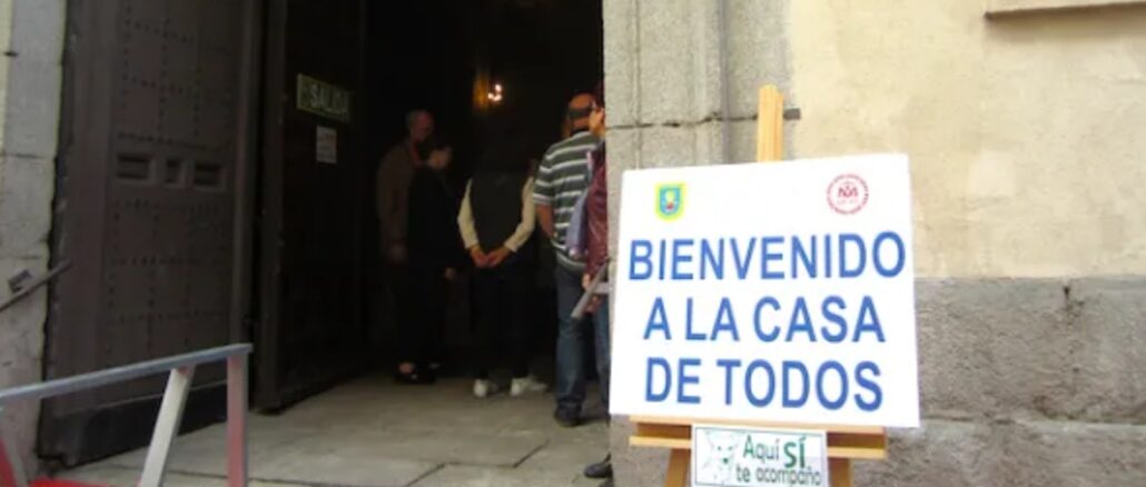 Die Pfarrkirche San Antón im Herzen von Madrid ist die Kirche "aller", samt Hund und Fußball-WM