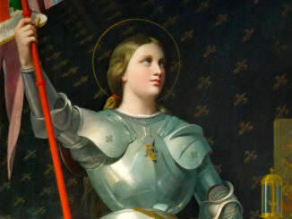 Jeanne d'Arc, auch bekannt als Johanna von Orleans, führte Frankreichs Truppen, mit dem Banner Jesu Christi bewaffnet, zum Sieg