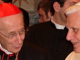 Kardinal Camillo Ruini mit Papst Benedikt XVI.