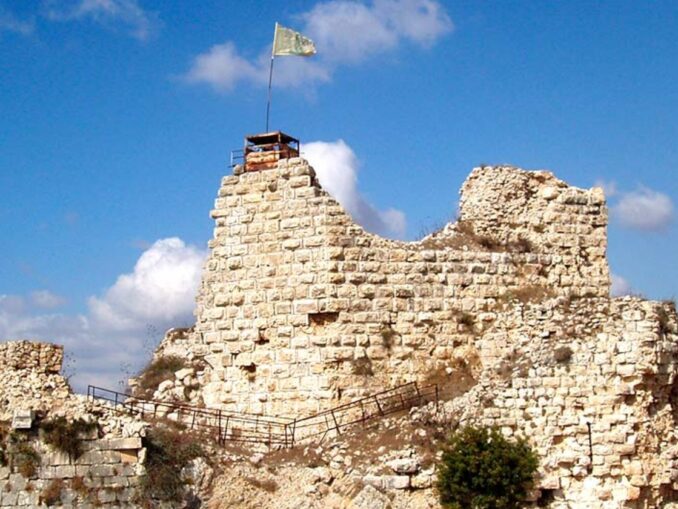 Die Kreuzritterburg Beaufort im heutigen Südlibanon