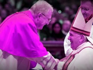 Bergoglianischer Statthalter im Gottesdienstdikasterium: Kardinal Arthur Roche mit Papst Franziskus.