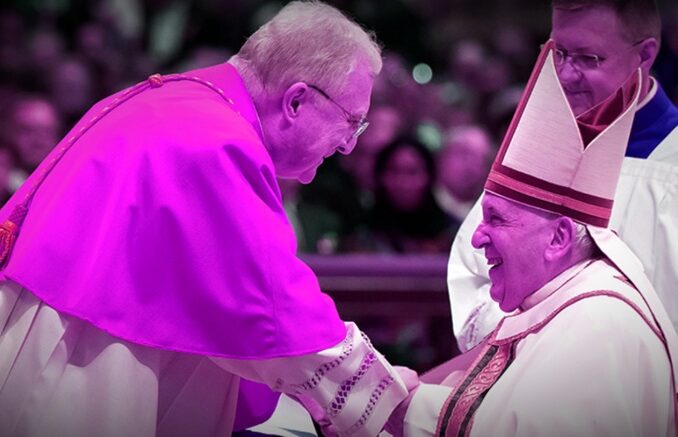 Bergoglianischer Statthalter im Gottesdienstdikasterium: Kardinal Arthur Roche mit Papst Franziskus.