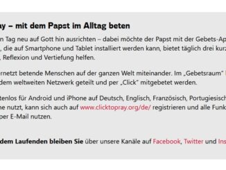 Click to Pray mit einem (inzwischen geschlossenen) Sicherheitsleck