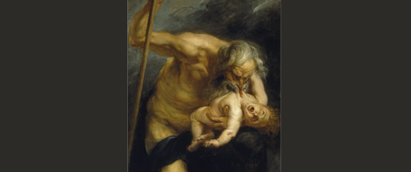 Peter Paul Rubens schuf 1636/1638 das Werk: "Saturn verschlingt eines seiner Kinder“