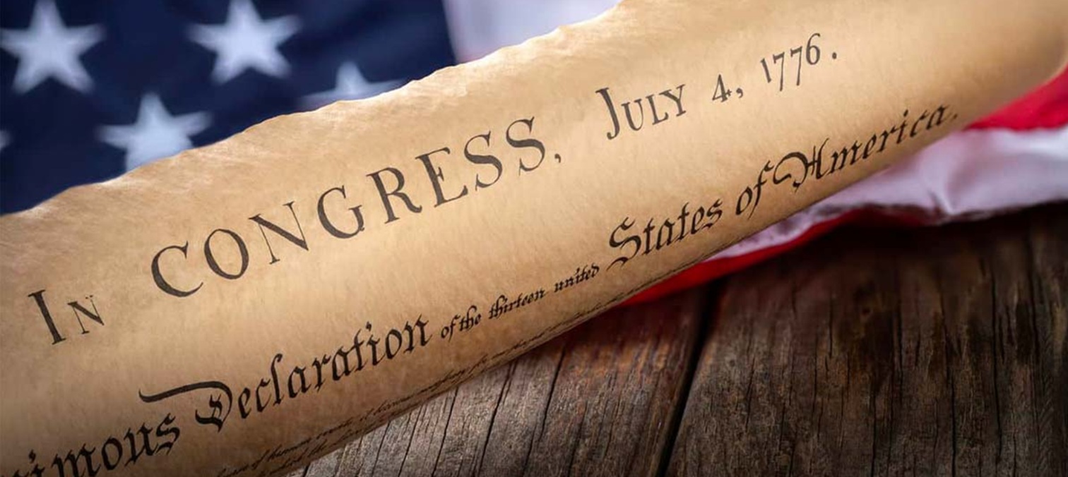 Am 4. Juli 1776 wurd die Amerikanische Unabhängigkeitserklärung unterzeichnet, mit der sich dreizehn Kolonien von Großbritannien trennten