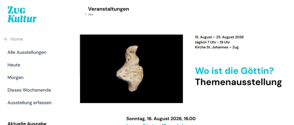 Sakrilegisch wird in der katholischen Kirche St. Johannes in Zug gefragt: "Wo ist die Göttin?" Wenn feministische Theologie, neuheidnischem Schamanen- und Hexenglauben näher ist, als der katholischen Glaubenslehre und Ordnung.