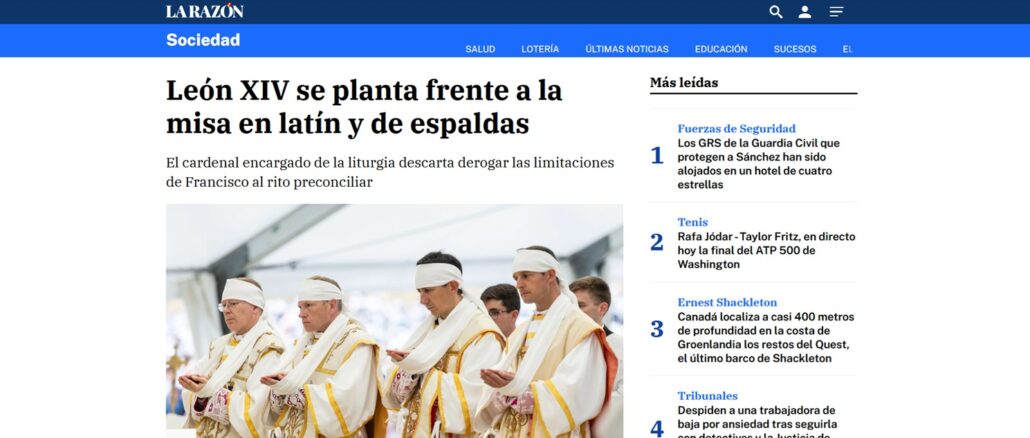 Steht Leo XIV. in der Liturgiefrage hinter der Linie von Kardinal Arthur Roche?