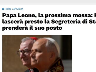 Kardinalstaatssekretär Pietro Parolin (links) mit Papst Leo XIV.
