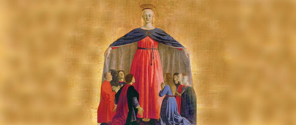Piero della Francesca, zentraler Teil des Polyptychons der Barmherzigkeit (ca. 1444–1464)