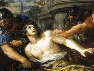 Das Gemälde "Das Martyrium des hl. Laurentius" von Pietro da Cortona (entstanden um 1653) in der Kirche Santi Michele e Gaetano in Florenz zeigt die Gefangennahme des Heiligen durch römische Soldaten