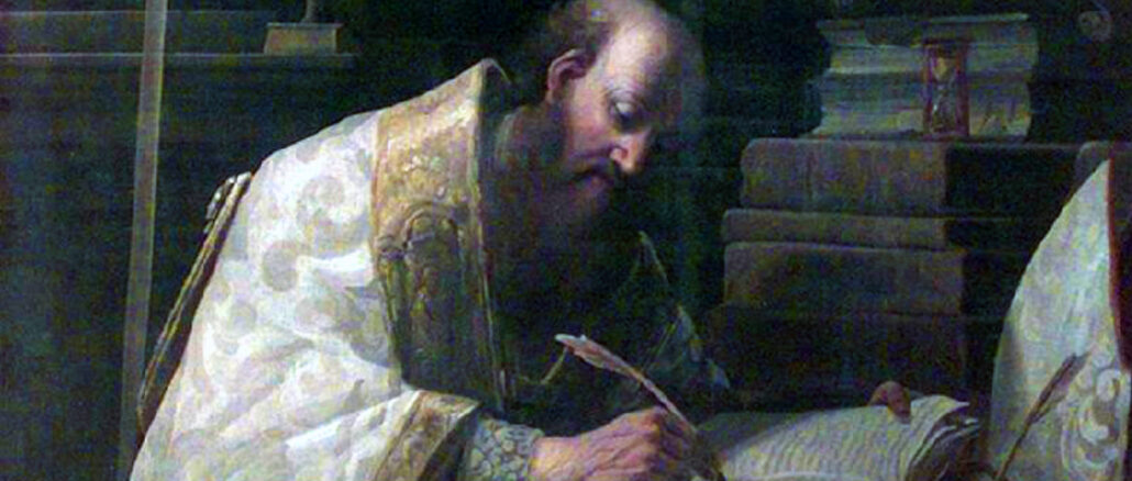 Der heilige Augustinus, Bischof von Hippo Regius (heute Algerien)