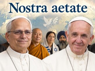 Nostra aetate gefällt bestimmten politischen Kreisen, doch um den Preis, den Wahrheitsanspruch der göttlichen Offenbarung aufzugeben, denn Christus, wahrer Gott vom wahren Gott, ist der eigentlich Abwesende.