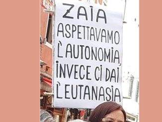 Protest in Venedig gegen das Euthanasie-Gesetz: "Wir haben uns die Autonomie erwartet und die Euthanasie bekommen"