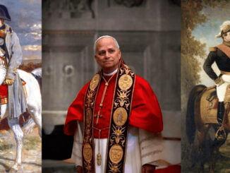 Leo XIV. mit Napoleon (links) und dessen Neffen Napoleon III. Wem ähnelt der päpstliche Regierungsstil nach dem bergoglianischen Chaos mehr: dem Neffen oder dem Onkel?