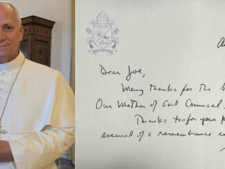Papst Leo XIV. mit Unserer Lieben Frau vom Guten Rat